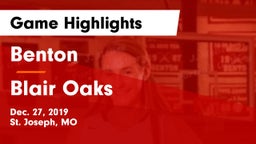 Benton  vs Blair Oaks  Game Highlights - Dec. 27, 2019