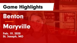Benton  vs Maryville  Game Highlights - Feb. 19, 2020