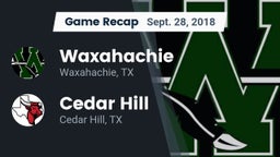 Recap: Waxahachie  vs. Cedar Hill  2018