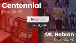 Matchup: Centennial vs. Mt. Hebron  2019