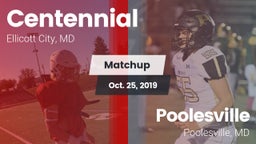 Matchup: Centennial vs. Poolesville  2019