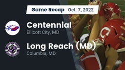 Recap: Centennial  vs. Long Reach  (MD) 2022