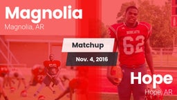 Matchup: Magnolia  vs. Hope  2016