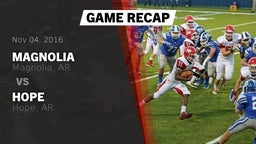 Recap: Magnolia  vs. Hope  2016