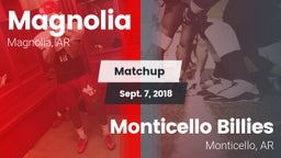 Matchup: Magnolia  vs. Monticello Billies  2018