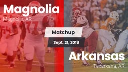 Matchup: Magnolia  vs. Arkansas  2018