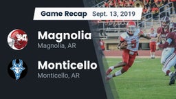 Recap: Magnolia  vs. Monticello  2019