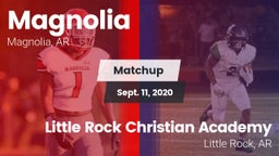 Matchup: Magnolia  vs. Little Rock Christian Academy  2020