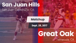 Matchup: San Juan Hills High vs. Great Oak  2017