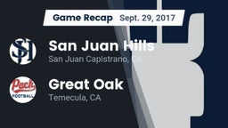 Recap: San Juan Hills  vs. Great Oak  2017