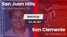 Matchup: San Juan Hills High vs. San Clemente  2017