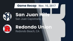 Recap: San Juan Hills  vs. Redondo Union  2017