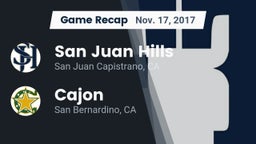 Recap: San Juan Hills  vs. Cajon  2017