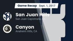 Recap: San Juan Hills  vs. Canyon  2017