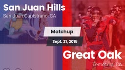 Matchup: San Juan Hills High vs. Great Oak  2018