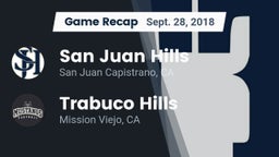 Recap: San Juan Hills  vs. Trabuco Hills  2018