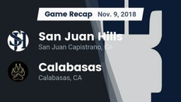 Recap: San Juan Hills  vs. Calabasas  2018