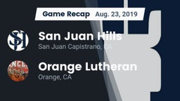 Recap: San Juan Hills  vs. Orange Lutheran  2019