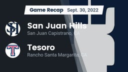 Recap: San Juan Hills  vs. Tesoro  2022