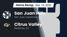 Recap: San Juan Hills  vs. Citrus Valley  2023