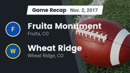 Recap: Fruita Monument  vs. Wheat Ridge  2017