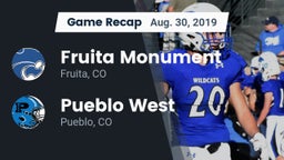 Recap: Fruita Monument  vs. Pueblo West  2019