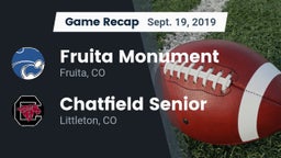 Recap: Fruita Monument  vs. Chatfield Senior  2019