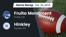 Recap: Fruita Monument  vs. Hinkley  2019