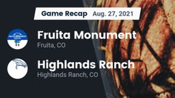 Recap: Fruita Monument  vs. Highlands Ranch  2021
