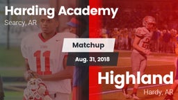 Matchup: Harding Academy vs. Highland  2018