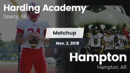 Matchup: Harding Academy vs. Hampton  2018