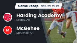 Recap: Harding Academy  vs. McGehee  2019