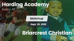 Matchup: Harding Academy vs. Briarcrest Christian  2020