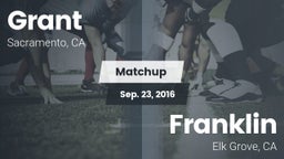 Matchup: Grant  vs. Franklin  2016