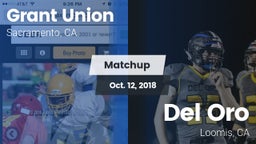 Matchup: Grant Union High vs. Del Oro  2018