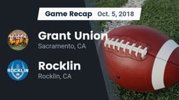Recap: Grant Union  vs. Rocklin  2018