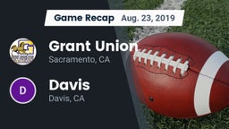 Recap: Grant Union  vs. Davis  2019