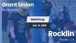 Matchup: Grant Union High vs. Rocklin  2019