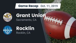 Recap: Grant Union  vs. Rocklin  2019