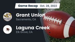 Recap: Grant Union  vs. Laguna Creek  2022