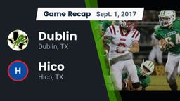 Recap: Dublin  vs. Hico  2017