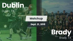 Matchup: Dublin  vs. Brady  2018