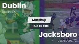 Matchup: Dublin  vs. Jacksboro  2018