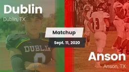 Matchup: Dublin  vs. Anson  2020