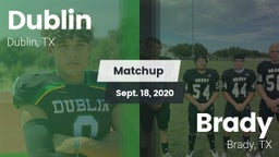 Matchup: Dublin  vs. Brady  2020