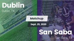 Matchup: Dublin  vs. San Saba  2020