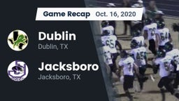 Recap: Dublin  vs. Jacksboro  2020