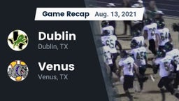 Recap: Dublin  vs. Venus  2021