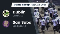 Recap: Dublin  vs. San Saba  2021