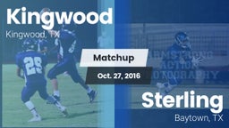 Matchup: Kingwood  vs. Sterling  2016